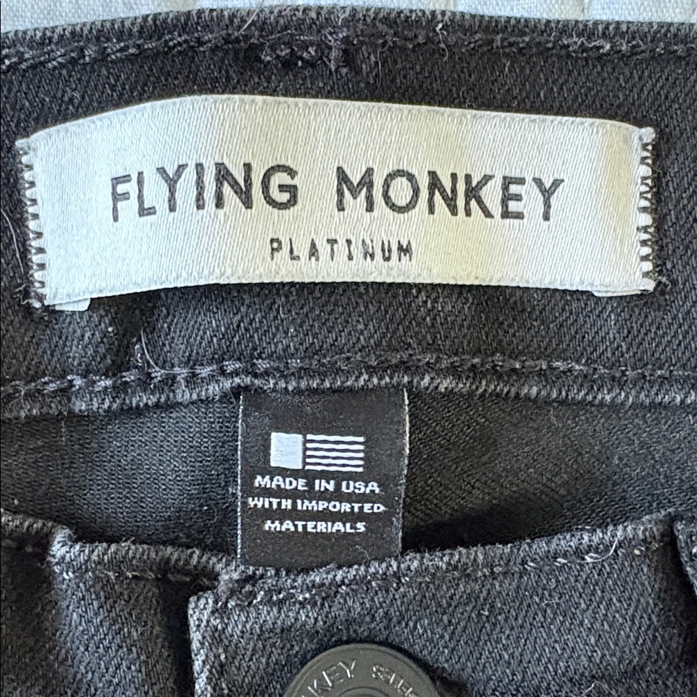 Flying Monkey Black Button-Fly Denim - image 3